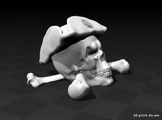 3D-модель "Пираты Карибского моря - Череп"